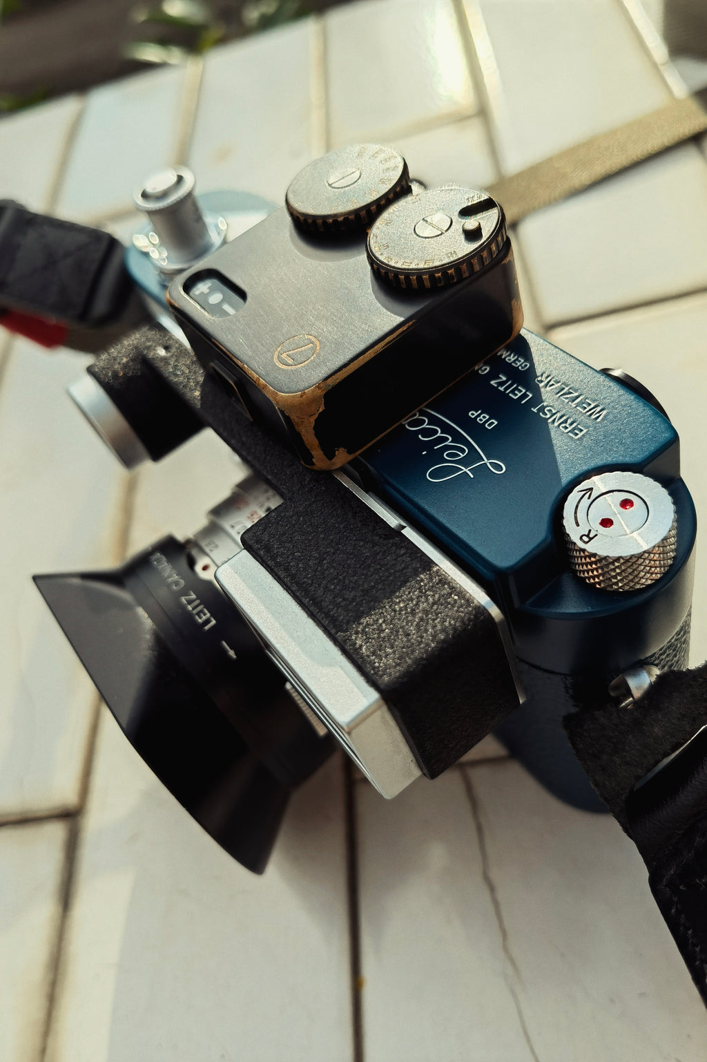 蓝灰色重新喷漆