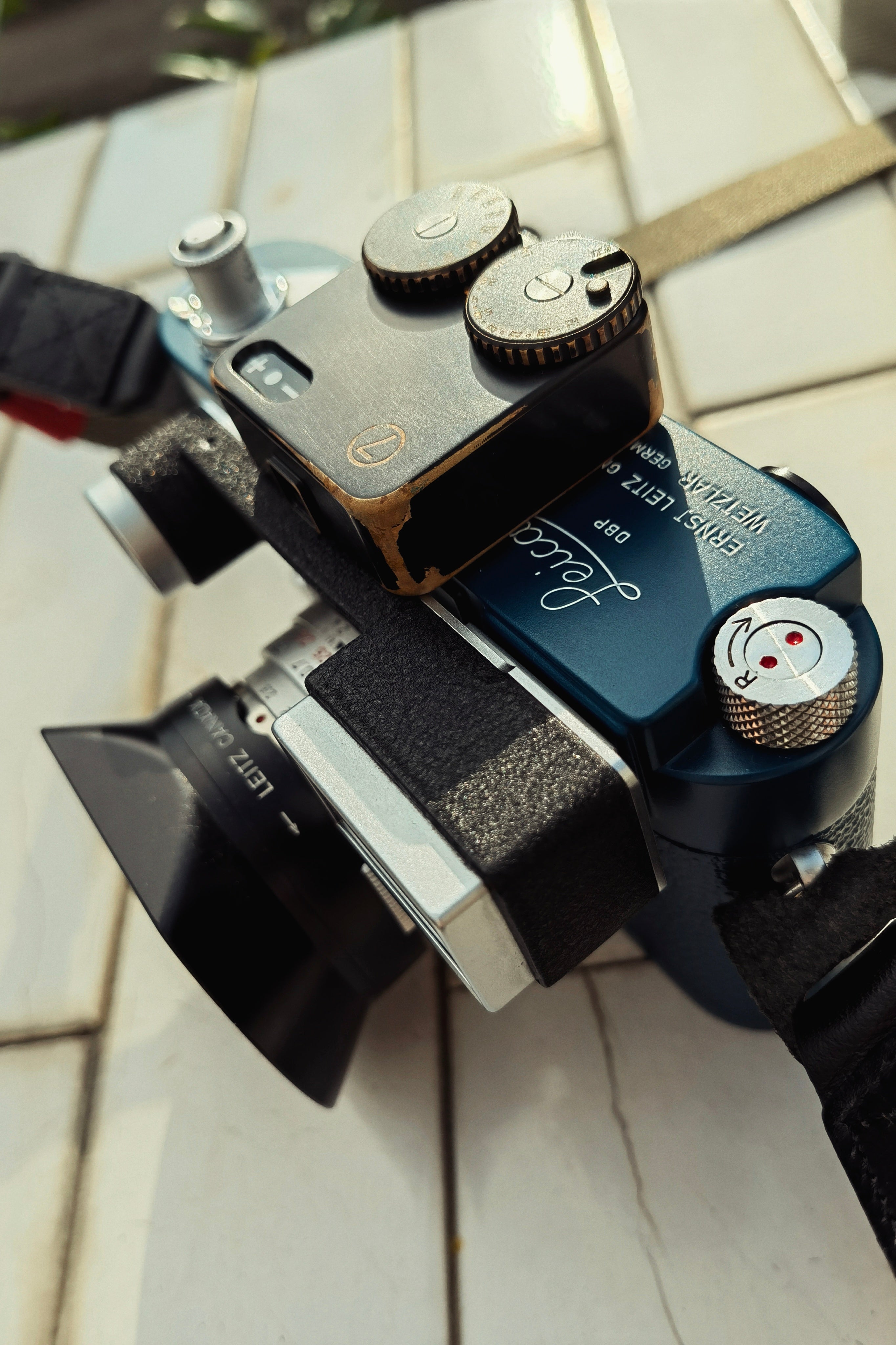 蓝灰色重新喷漆