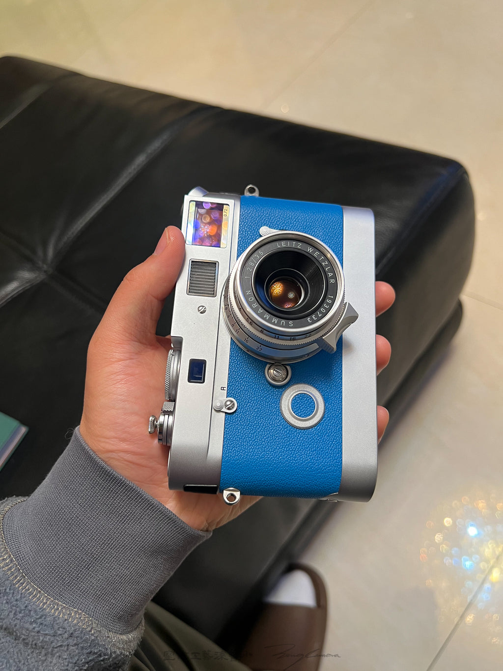 Blue French Sheepskin