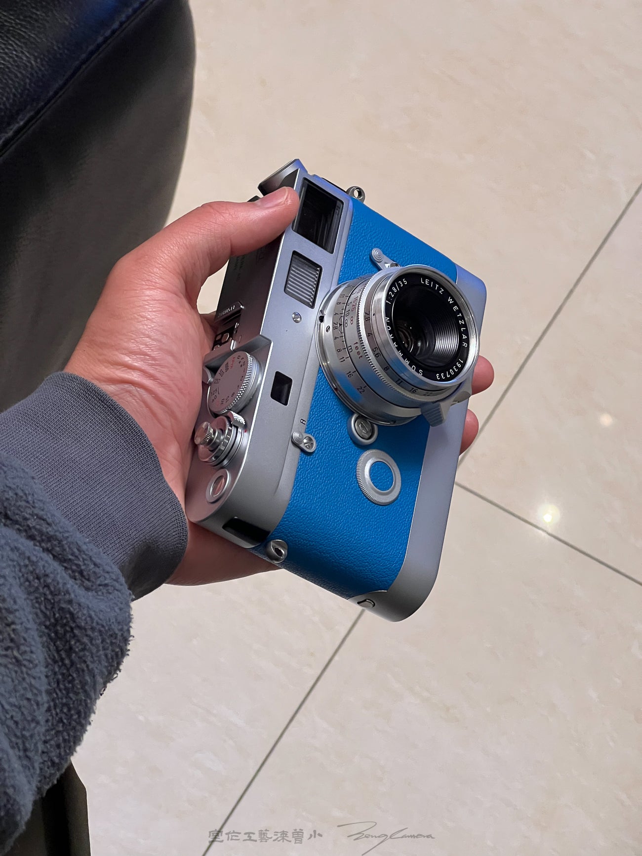 Blue French Sheepskin