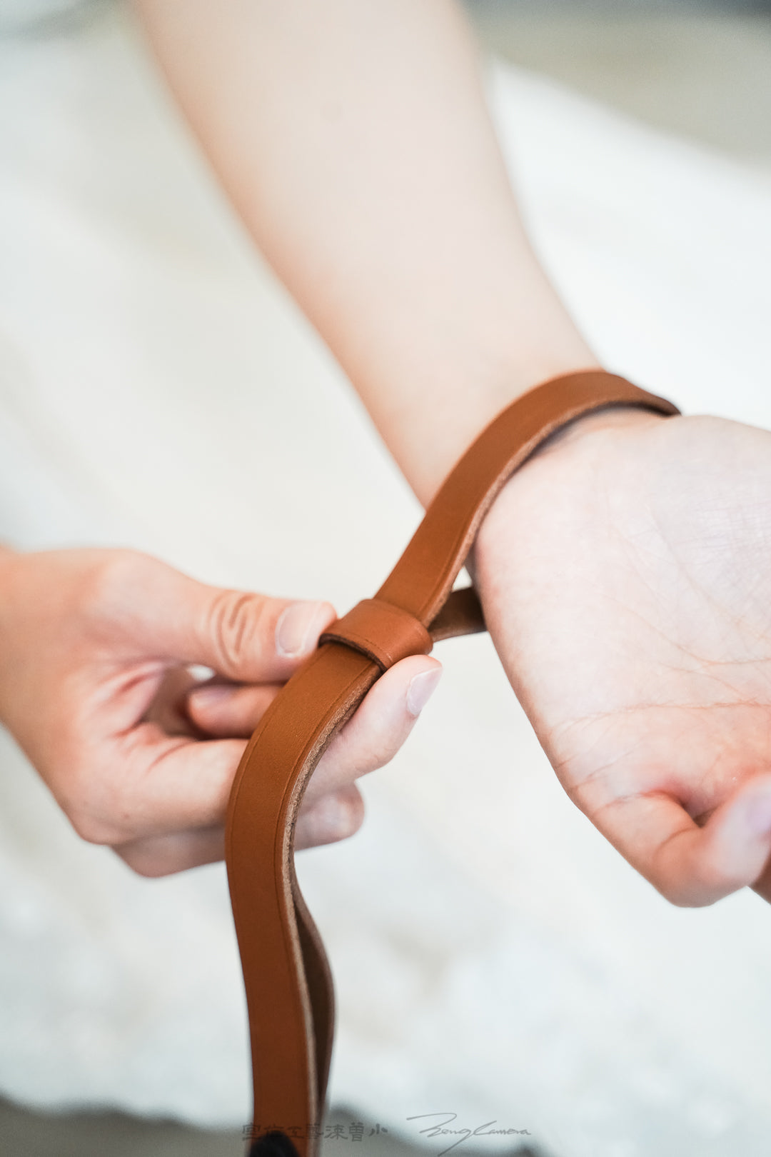 Personalized camera wristband/shoulder strap customization