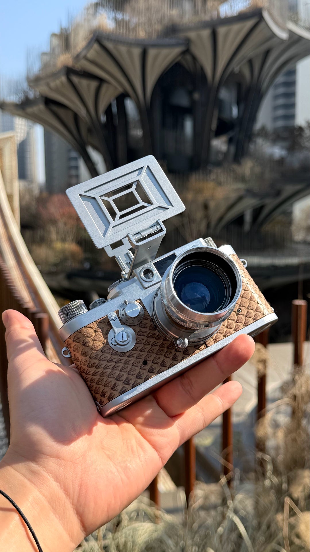 IIIG Special water dyed sand colored snake skin