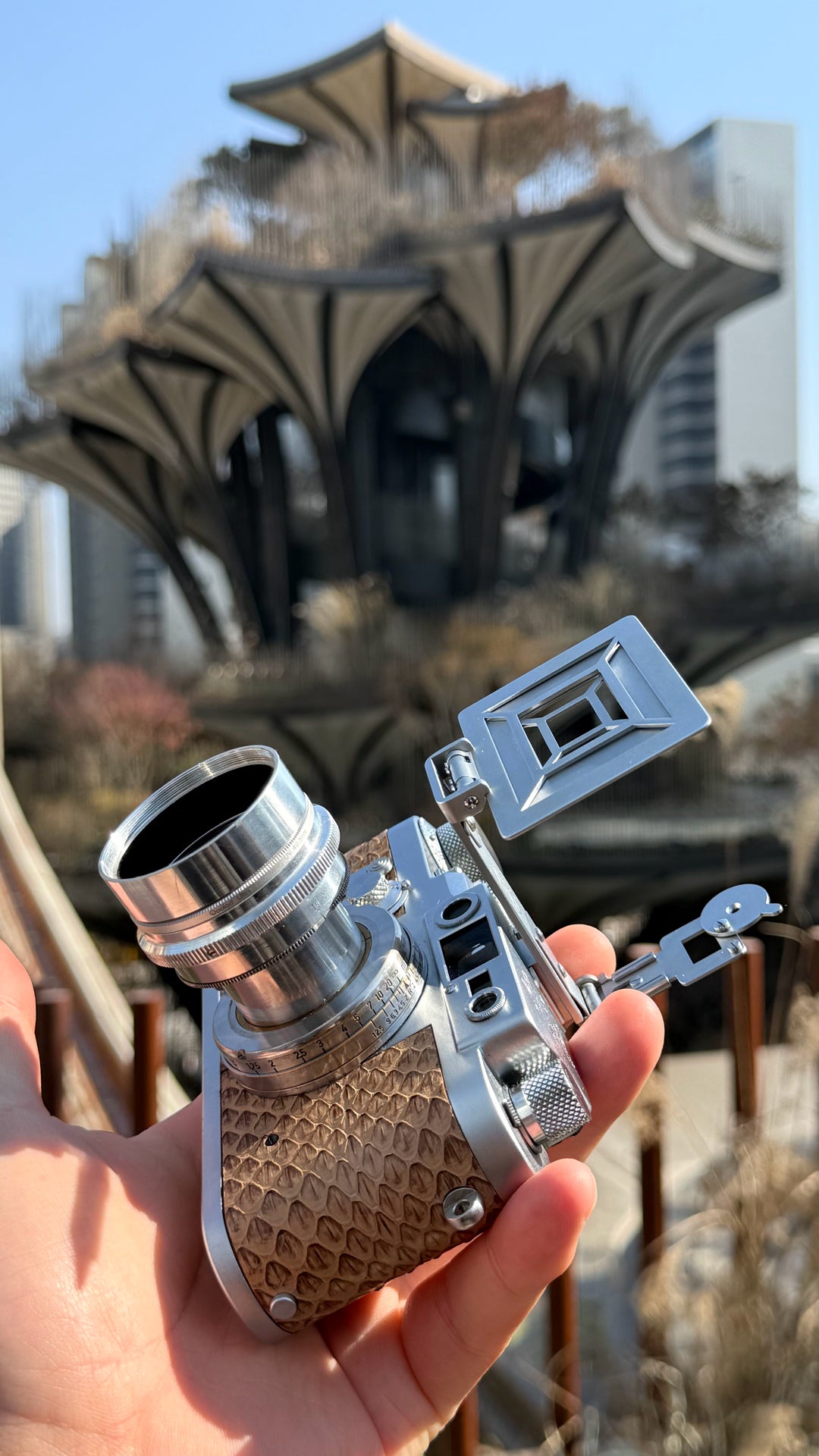 IIIG Special water dyed sand colored snake skin