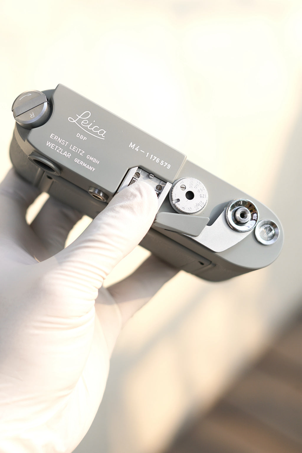 M4 Glacier Grey Lacquer Art,Customized leather body in the same color