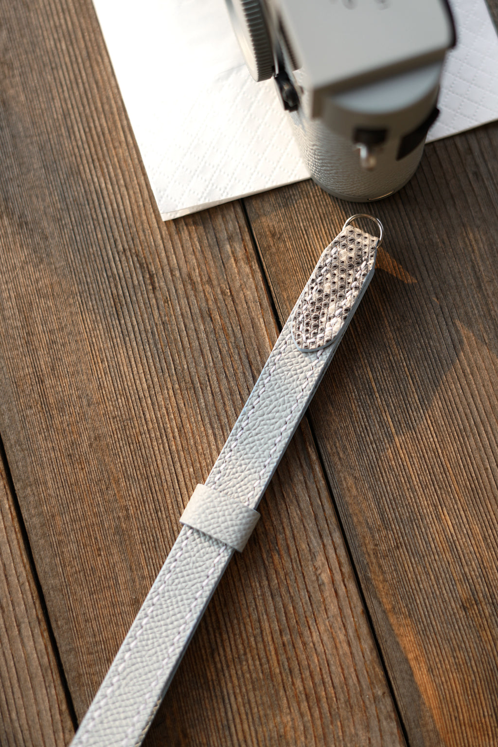 Personalized camera wristband/shoulder strap customization