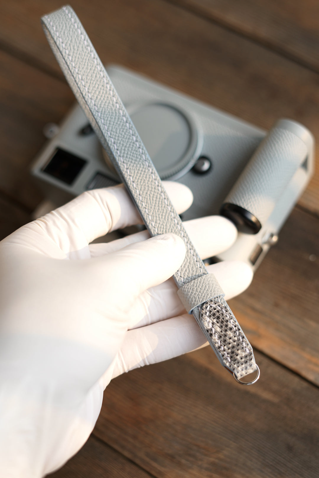 Personalized camera wristband/shoulder strap customization