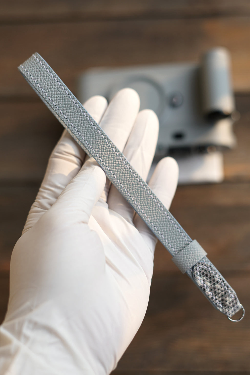 Personalized camera wristband/shoulder strap customization