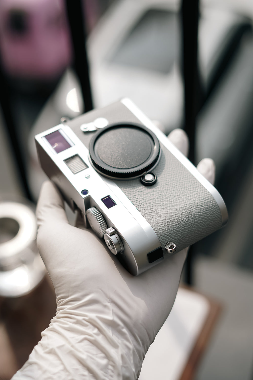 MP French imported palm print cowhide/gray