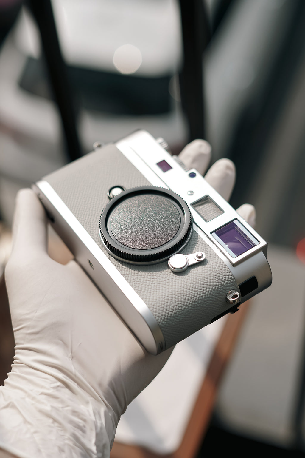 MP French imported palm print cowhide/gray