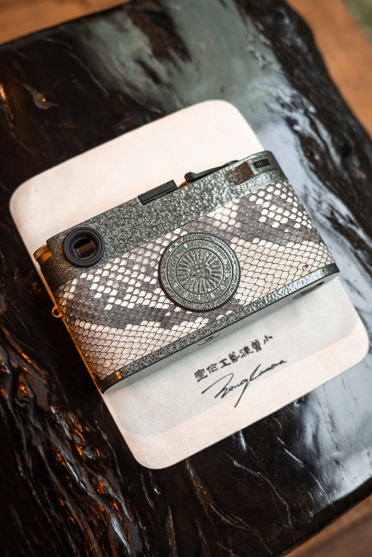 M10-D Customized Sava Grey Scale Snake Skin