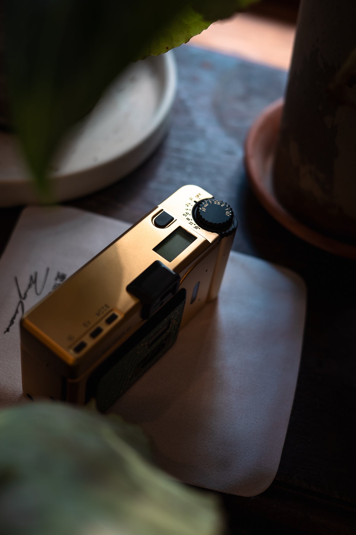 minilux 24K Golden Customization/Leather art replacement with gold sprinkled lizard skin material/Green