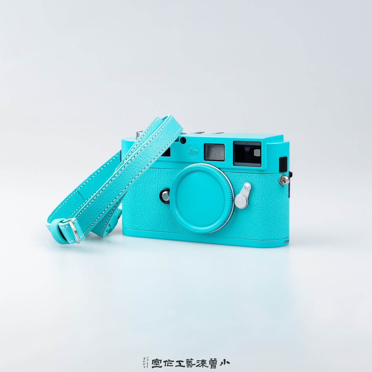 T Blue French Lambskin Camera Shoulder Strap（M9）